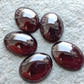 NATURAL GARNET OVAL SHAPE CABOCHON FLAYT BACK CALIBRATED AAA+ QUALITY GEMSTONES, ALL SIZES AVAILABLE