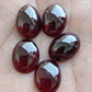 NATURAL GARNET OVAL SHAPE CABOCHON FLAYT BACK CALIBRATED AAA+ QUALITY GEMSTONES, ALL SIZES AVAILABLE