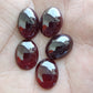 NATURAL GARNET OVAL SHAPE CABOCHON FLAYT BACK CALIBRATED AAA+ QUALITY GEMSTONES, ALL SIZES AVAILABLE