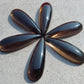 NATURAL SMOKY QUARTZ TEARDROP CABOCHON FLAT BACK BIG PEAR SHAPE CALIBRATED GEMSTONES, ALL SIZES AVAILABLE