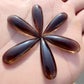 NATURAL SMOKY QUARTZ TEARDROP CABOCHON FLAT BACK BIG PEAR SHAPE CALIBRATED GEMSTONES, ALL SIZES AVAILABLE