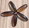 NATURAL SMOKY QUARTZ CABOCHON FLAT BACK BIG OVAL SHAPE CALIBRATED GEMSTONES, ALL SIZES AVAILABLE
