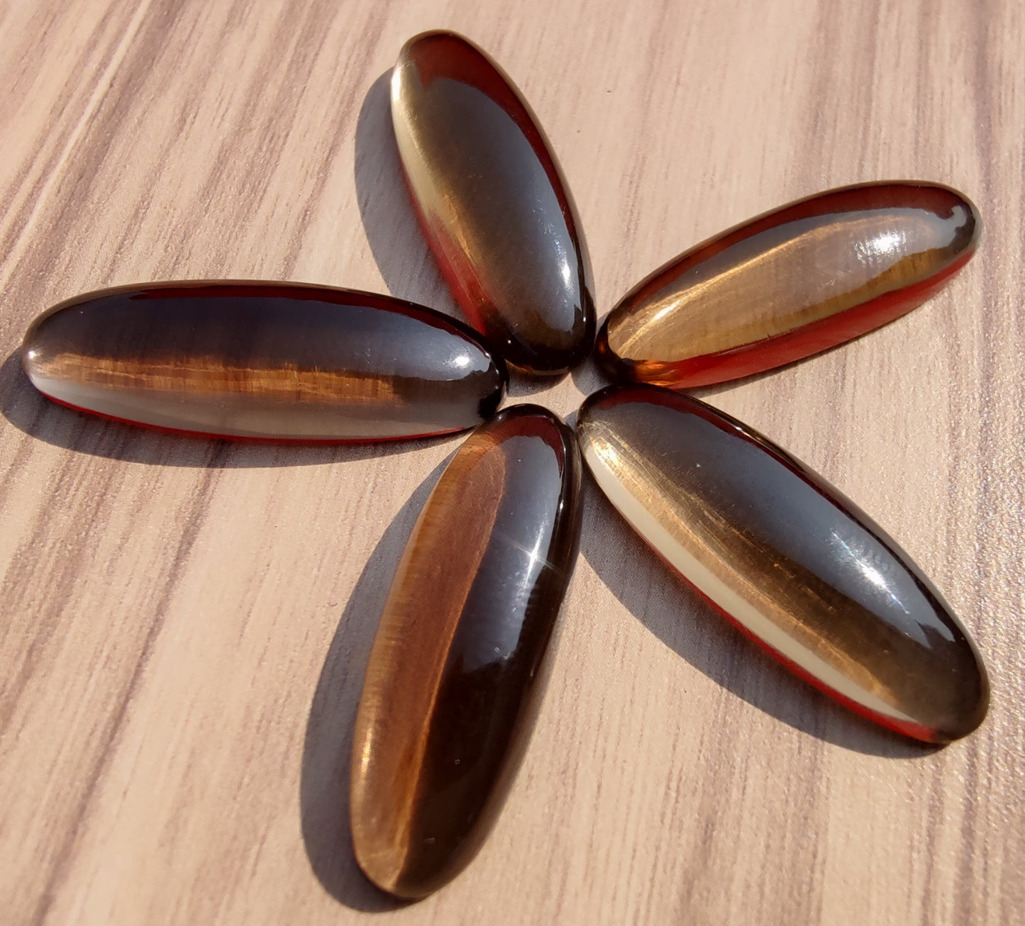NATURAL SMOKY QUARTZ CABOCHON FLAT BACK BIG OVAL SHAPE CALIBRATED GEMSTONES, ALL SIZES AVAILABLE