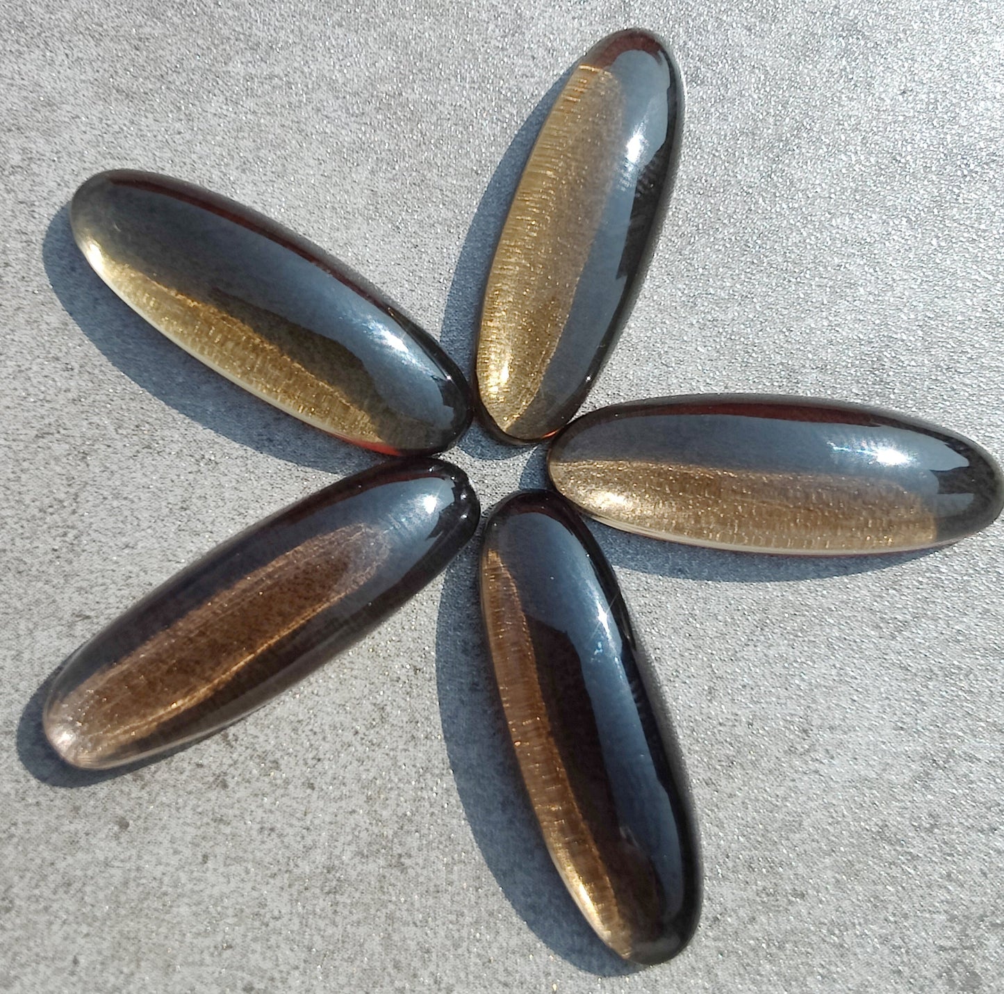 NATURAL SMOKY QUARTZ CABOCHON FLAT BACK BIG OVAL SHAPE CALIBRATED GEMSTONES, ALL SIZES AVAILABLE