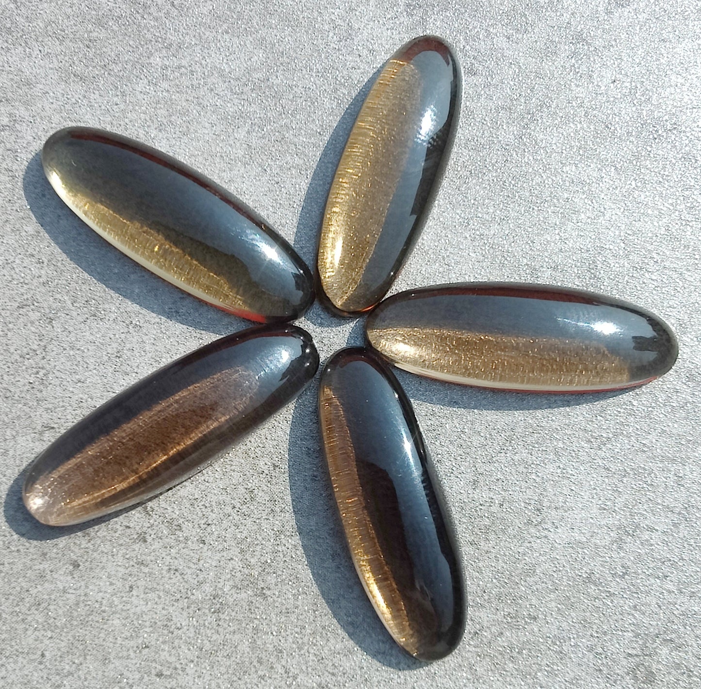 NATURAL SMOKY QUARTZ CABOCHON FLAT BACK BIG OVAL SHAPE CALIBRATED GEMSTONES, ALL SIZES AVAILABLE