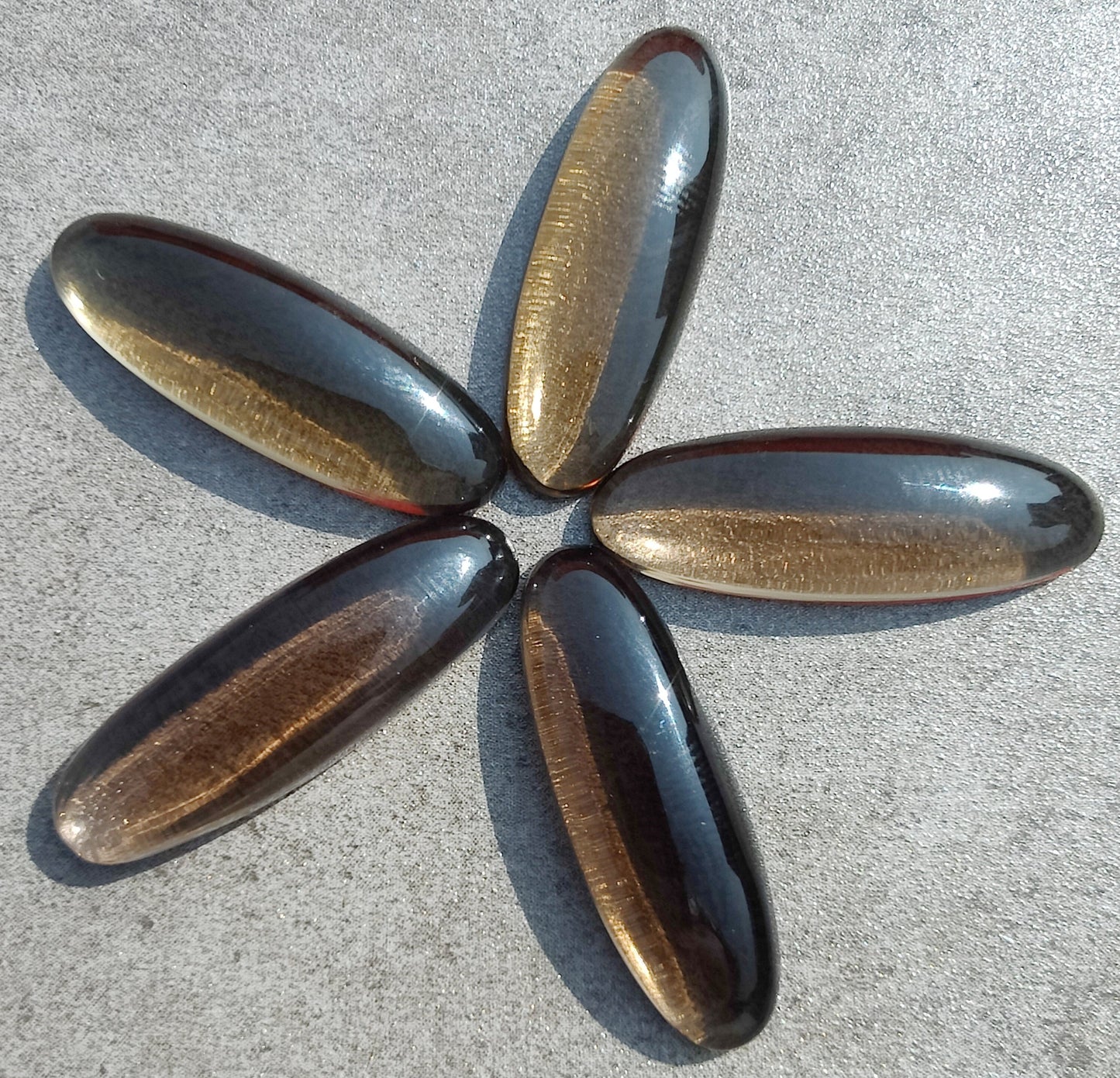 NATURAL SMOKY QUARTZ CABOCHON FLAT BACK BIG OVAL SHAPE CALIBRATED GEMSTONES, ALL SIZES AVAILABLE