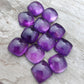 NATURAL AMETHYST CUSHION SHAPE AAA+ QUALITY CABOCHON FLAT BACK CALIBRATED GEMSTONES, ALL SIZES AVAILABLE