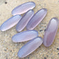 AAA+ QUALITY NATURAL LAVENDER CHALCEDONY BIG OVAL SHAPE CABOCHON FLAT BACK CALIBRATED BEDA SHAPE GEMSTONES, ALL SIZES AVAILABLE
