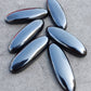 AAA+ QUALITY NATURAL HEMATITE BIG OVAL SHAPE CABOCHON FLAT BACK CALIBRATED BEDA SHAPE GEMSTONES, ALL SIZES AVAILABLE
