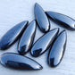 AAA+ QUALITY NATURAL HEMATITE TEARDROP SHAPE CABOCHON BIG PEAR FLAT BACK CALIBRATED BEDA SHAPE GEMSTONES, ALL SIZES AVAILABLE