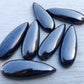AAA+ QUALITY NATURAL HEMATITE TEARDROP SHAPE CABOCHON BIG PEAR FLAT BACK CALIBRATED BEDA SHAPE GEMSTONES, ALL SIZES AVAILABLE