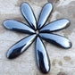 AAA+ QUALITY NATURAL HEMATITE TEARDROP SHAPE CABOCHON BIG PEAR FLAT BACK CALIBRATED BEDA SHAPE GEMSTONES, ALL SIZES AVAILABLE
