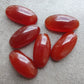 NATURAL RED ONYX CABOCHON FLAT BACK OVAL BEDA SHAPE CALIBRATED GEMSTONES, ALL SIZES AVAILABLE