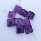 NATURAL AMETHYST SQUARE SHAPE CABOCHON FLAT BACK AAA+ QUALITY CALIBRATED GEMSTONES, ALL SIZES AVAILABLE