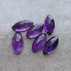 AAA+ QUALITY NATURAL AMETHYST MARQUISE SHAPE CABOCHON FLAT BACK CALIBRATED GEMSTONES, ALL SIZES AVAILABLE