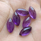 AAA+ QUALITY NATURAL AMETHYST MARQUISE SHAPE CABOCHON FLAT BACK CALIBRATED GEMSTONES, ALL SIZES AVAILABLE