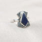 925 SOLID STERLING SILVER NATURAL LAPIS LAZULI GEMSTONE HANDMADE RING, ALL SIZES AVAILABLE