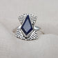 925 SOLID STERLING SILVER NATURAL LAPIS LAZULI GEMSTONE HANDMADE RING, ALL SIZES AVAILABLE