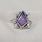 925 SOLID STERLING SILVER NATURAL AMETHYST GEMSTONE HANDMADE RING, ALL SIZES AVAILABLE