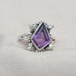 925 SOLID STERLING SILVER NATURAL AMETHYST GEMSTONE HANDMADE RING, ALL SIZES AVAILABLE