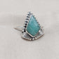 925 SOLID STERLING SILVER NATURAL AMAZONITE GEMSTONE HANDMADE RING, ALL SIZES AVAILABLE