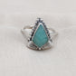 925 SOLID STERLING SILVER NATURAL AMAZONITE GEMSTONE HANDMADE RING, ALL SIZES AVAILABLE