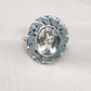 925 SOLID STERLING SILVER NATURAL GREEN AMETHYST GEMSTONE HANDMADE RING, ALL SIZES AVAILABLE