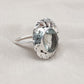 925 SOLID STERLING SILVER NATURAL GREEN AMETHYST GEMSTONE HANDMADE RING, ALL SIZES AVAILABLE