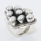 925 SOLID STERLING SILVER NATURAL Mother of Pearl GEMSTONES HANDMADE RING, ALL SIZES AVAILABLE