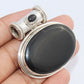 NATURAL BLACK ONYX 925 SOLID STERLING SILVER DESIGNER PENDANT