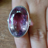 925 SOLID STERLING SILVER NATURAL PURPLE AMETHYST GEMSTONES HANDMADE RING, ALL SIZES AVAILABLE