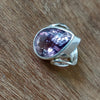 925 SOLID STERLING SILVER NATURAL PURPLE AMETHYST GEMSTONES HANDMADE RING, ALL SIZES AVAILABLE