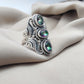 925 SOLID STERLING SILVER NATURAL MYSTIC QUARTZ GEMSTONES HANDMADE RING, ALL SIZES AVAILABLE