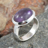 925 SOLID STERLING SILVER NATURAL PURPLE AMETHYST GEMSTONES HANDMADE RING, ALL SIZES AVAILABLE
