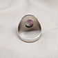 Rainbow Fluorite Ring: 925 Sterling Silver Boho Statement Jewelry
