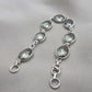 Green Amethyst 925 Sterling Silver Gemstone Vintage Bracelet Boho Jewelry