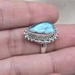 Labradorite Ring 925 Sterling Silver Natural Blue Flash Gemstone Ring Handmade Boho Jewelry