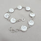 Shiva Eye Bracelet 925 Silver Shell Bracelet Spiritual Protection Jewelry Gift for Her