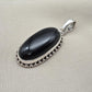 Black Onyx Pendant: 925 Sterling Silver Oval Gemstone Necklace Protection Jewelry Healing Crystal Gift