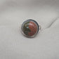 Unakite Jasper 925 Sterling Silver Ring Natural Gemstone Ring Boho Healing Crystal Jewelry