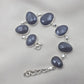 925 Sterling Silver Blue Sapphire Bracelet Faceted Sapphire Jewelry September Birthstone