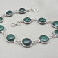Natural Malachite Bracelet 925 Silver Green Stone Bracelet Protection Healing Jewelry