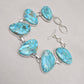 Turquoise Bracelet 925 Silver Blue Statement Gemstone Jewelry Gift for Her