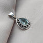 Sterling Silver Blue Topaz Pendant Necklace: December Birthstone Gift