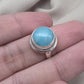 925 Sterling Silver Smithsonite Ring Natural Blue Gemstone Handmade Statement Ring