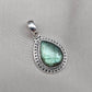 Labradorite Pendant Necklace: 925 Sterling Silver, Rainbow Flash, Boho Jewelry