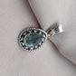 Sterling Silver Blue Topaz Pendant Necklace: December Birthstone Gift