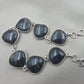 925 Sterling Silver Moss Agate Natural Gemstone Bracelet Handmade Jewelry Gift for Women