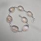 925 Sterling Silver Ametrine Bracelet Natural Faceted Gemstone Jewelry Adjustable Bracelet