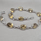 925 Sterling Silver Citrine Bracelet Yellow Gemstone Jewelry November Birthstone Gift for Her